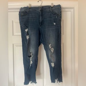 Express plus size ripped jeans